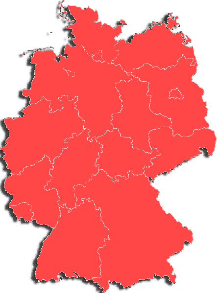 Deutschlandkarte mit Bundesländern