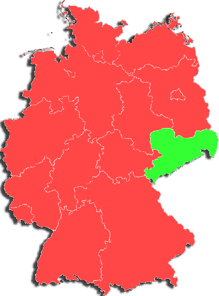 Deutschlandkarte mit Bundesländern