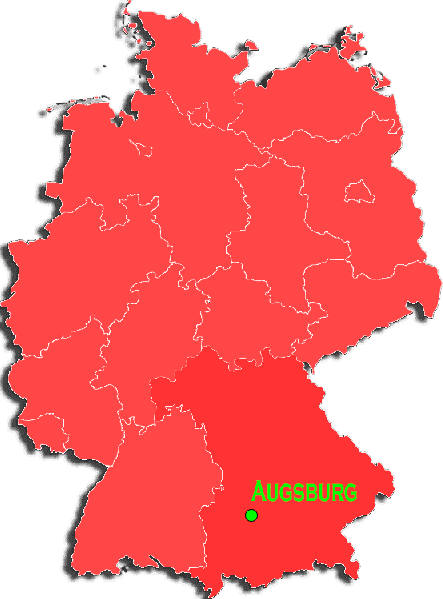 Deutschlandkarte mit Bundesländern