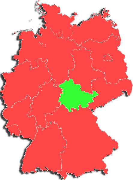 Deutschlandkarte mit Bundesländern